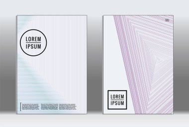 En az tasarlamak. Vektör geometrik kapak. 