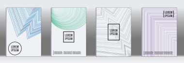 En az geometrik yıllık rapor şablonları.