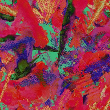 Yaratıcı suluboya desen.