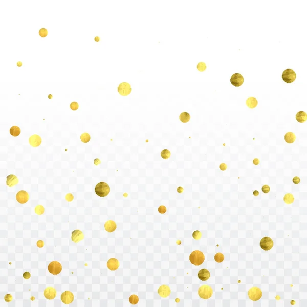 Celebración del confeti de oro . — Vector de stock