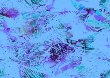 Sulu Boya desen boyalı. 