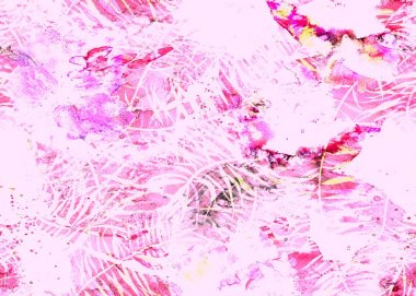 Sulu Boya desen boyalı. 