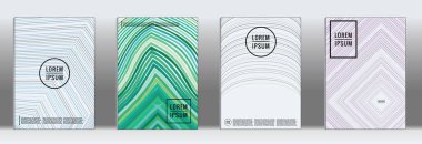 En az geometrik yıllık rapor şablonları.