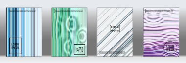 En az geometrik yıllık rapor şablonları.