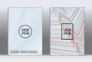 En az tasarlamak. Vektör geometrik kapak. 