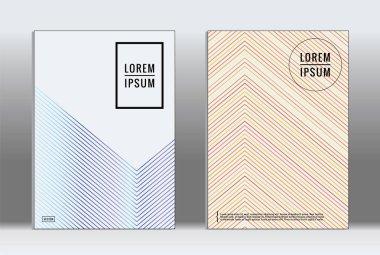 En az tasarlamak. Vektör geometrik kapak. 