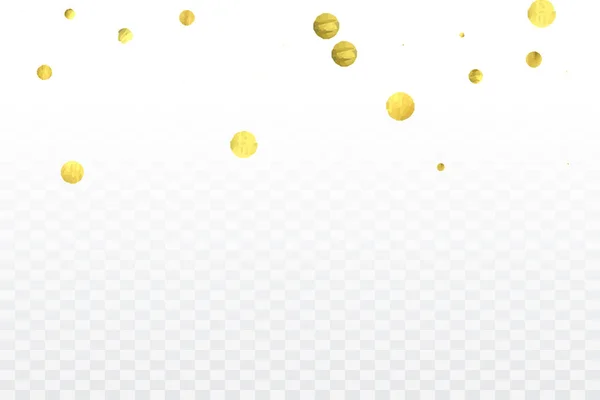 Gold confetti celebration. — Stock Vector