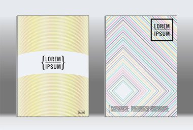 En az tasarlamak. Vektör geometrik kapak. 