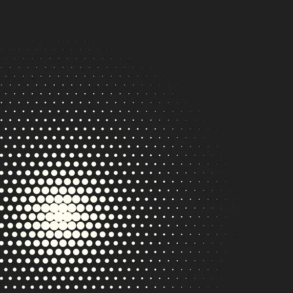 Vector monochrome circles halftone background. — Stock Vector