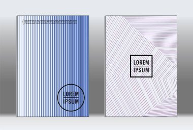 En az tasarlamak. Vektör geometrik kapak. 