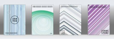 En az geometrik yıllık rapor şablonları.