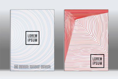 En az tasarlamak. Vektör geometrik kapak. 