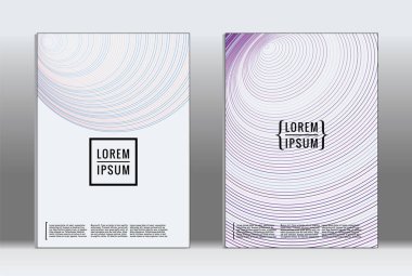 En az tasarlamak. Vektör geometrik kapak. 