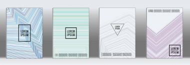 Retro posterlerini açmaları. En az geometrik yıllık rapor şablonları.