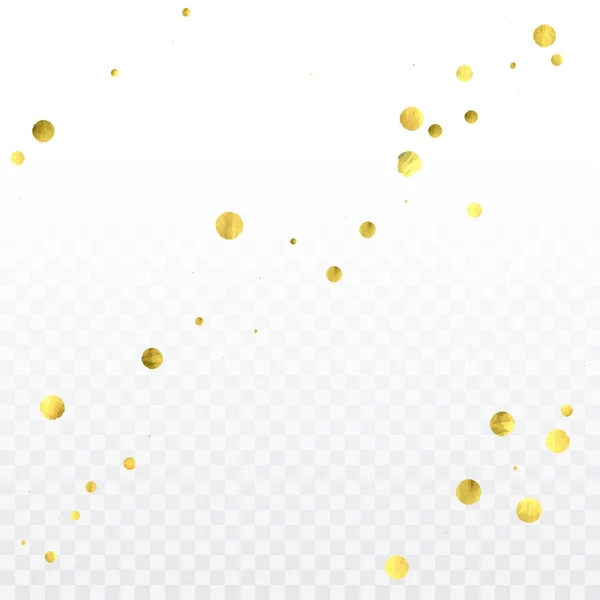 Celebración del confeti de oro . — Vector de stock