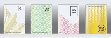 En az geometrik yıllık rapor şablonları.