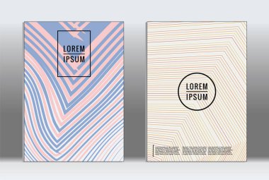 En az tasarlamak. Vektör geometrik kapak. 