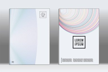 En az tasarlamak. Vektör geometrik kapak. 