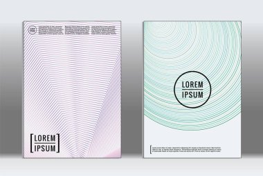 En az tasarlamak. Vektör geometrik kapak. 