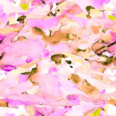 Yaratıcı suluboya desen.