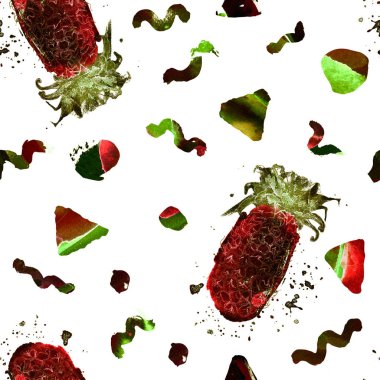 Ananas desen. Yaz egzotik Yazdır. 