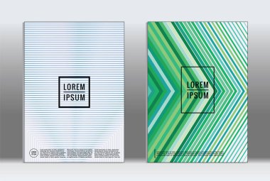 En az tasarlamak. Vektör geometrik kapak. 