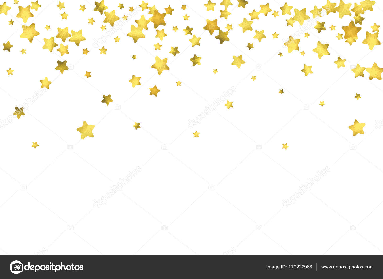 Correctie Dood in de wereld binnenkort Star confetti. Gold random confetti background Stock Vector Image by  ©ExoticVector #179222966