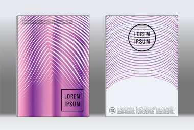 En az tasarlamak. Vektör geometrik kapak. 