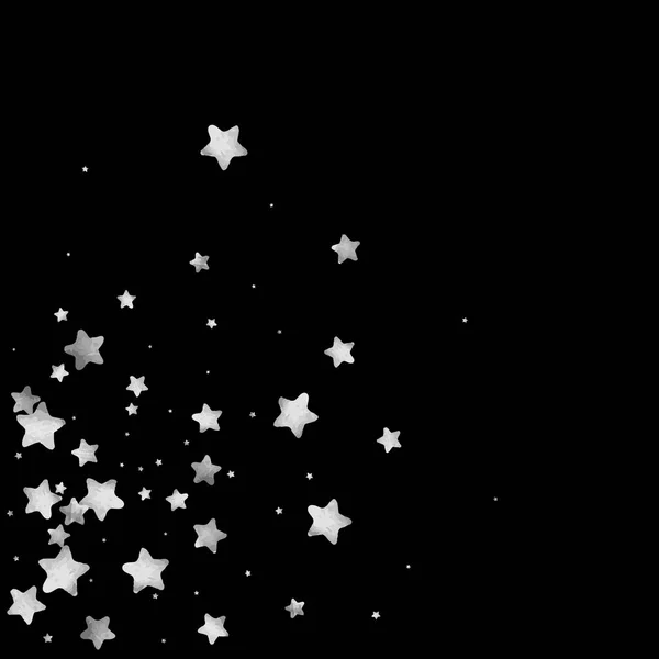 Estrella de Plata Confetti . — Vector de stock