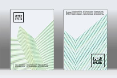 En az tasarlamak. Vektör geometrik kapak. 