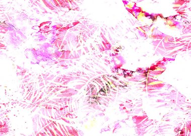 Sulu Boya desen boyalı. 