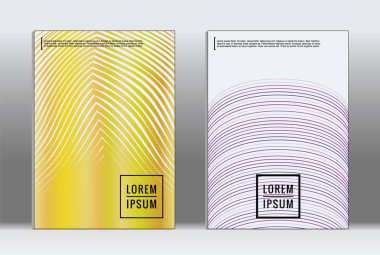 En az tasarlamak. Vektör geometrik kapak. 