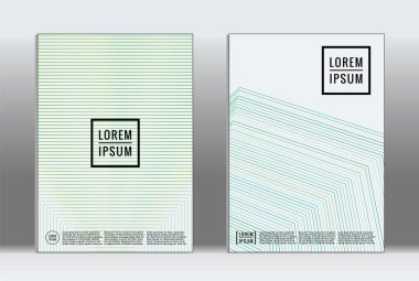 En az tasarlamak. Vektör geometrik kapak. 