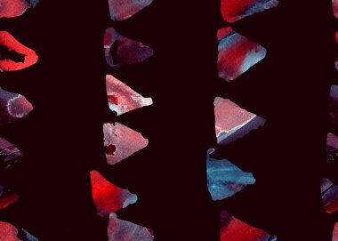 Suluboya üçgen desen. Basit geometrik seamless modeli.