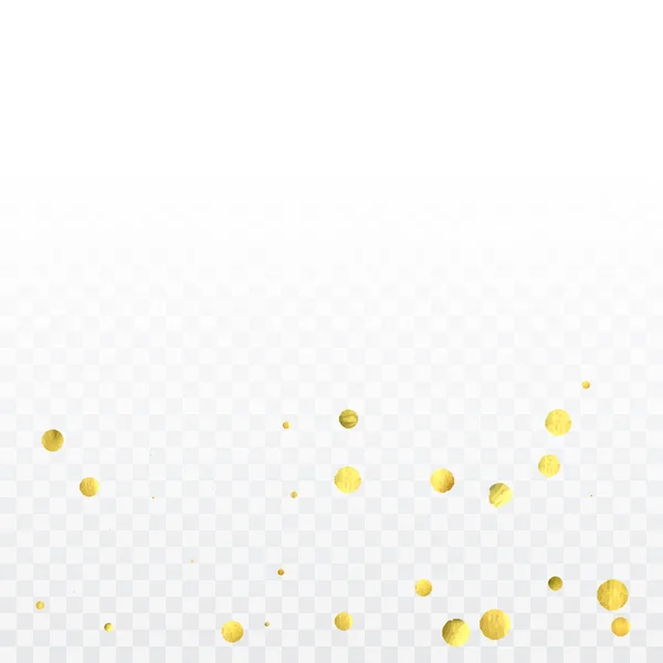 Arany konfetti ünnepe. — Stock Vector