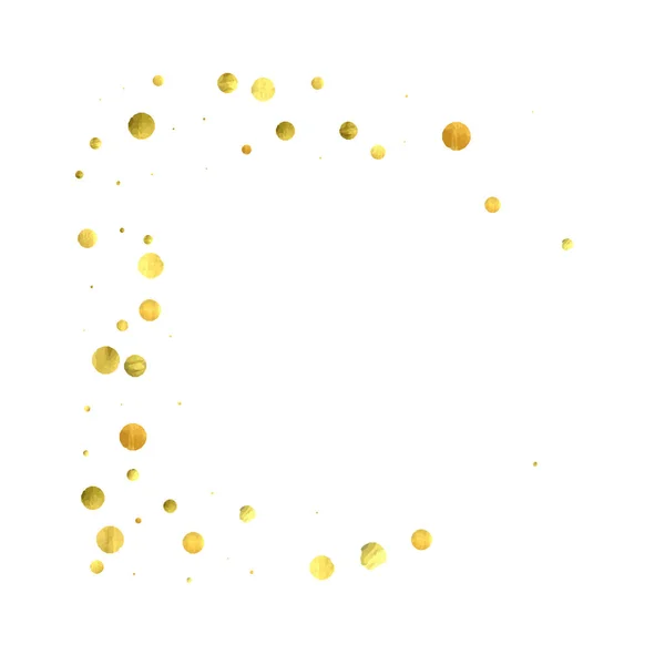 Vector círculos dorados sobre fondo blanco . — Archivo Imágenes Vectoriales