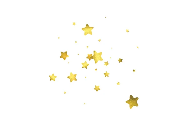 Star confetti. Ouro fundo confete aleatório —  Vetores de Stock