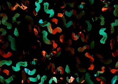 Suluboya memphis desen. 