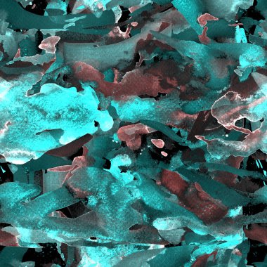 Yaratıcı suluboya desen.