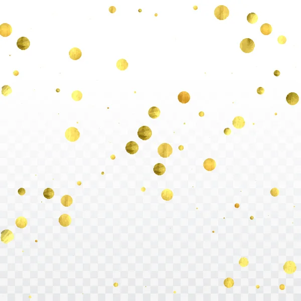 Celebração de confetes de ouro . — Vetor de Stock