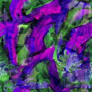 Yaratıcı suluboya desen.