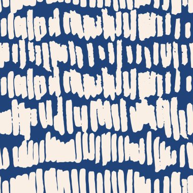 Indigo vektör kravat boya Dikişsiz desen.