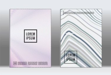 En az tasarlamak. Vektör geometrik kapak. 