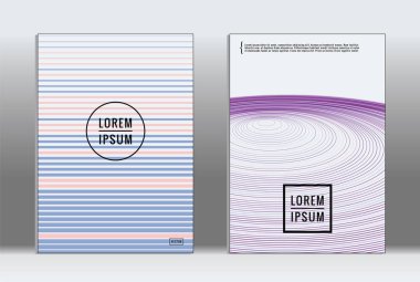 En az tasarlamak. Vektör geometrik kapak. 