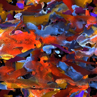 Yaratıcı suluboya desen.