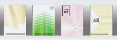 Retro posterlerini açmaları. En az geometrik yıllık rapor şablonları.