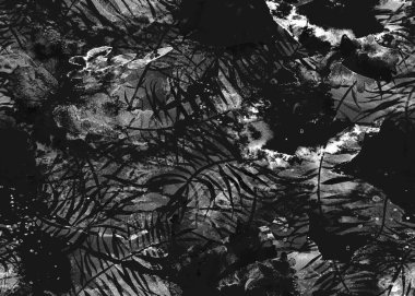 Sulu Boya desen boyalı. 