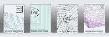 En az geometrik yıllık rapor şablonları.