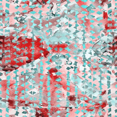 etnik üçgen desen.