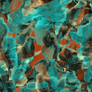 Yaratıcı suluboya desen.